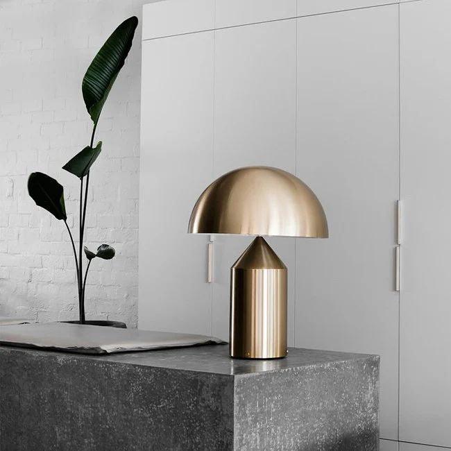 Atollo Metal Table Lamp-DWHOME