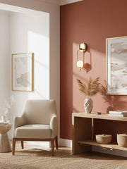 Aurea Brass Wall Light-DWHOME