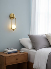 Aurea Brass Wall Light-DWHOME