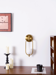 Aurea Brass Wall Light-DWHOME