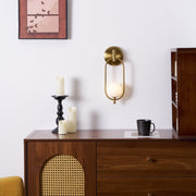 Aurea Brass Wall Light-DWHOME
