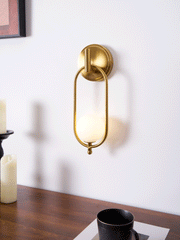 Aurea Brass Wall Light-DWHOME