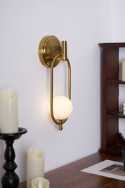 Aurea Brass Wall Light-DWHOME
