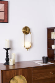 Aurea Brass Wall Light-DWHOME
