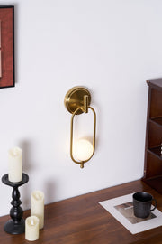 Aurea Brass Wall Light-DWHOME