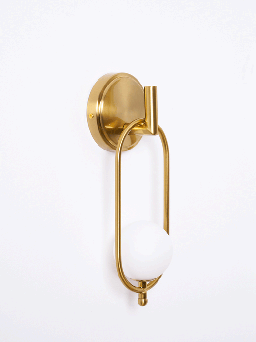 Aurea Brass Wall Light-DWHOME