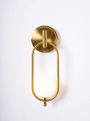 Aurea Brass Wall Light-DWHOME