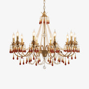 Aureate Amber Crystal Chandelier-DWHOME