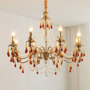 Aureate Amber Crystal Chandelier-DWHOME
