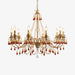 Aureate Amber Crystal Chandelier.