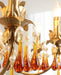 Lustre Ambre Doré en Cristal - DWHOME
