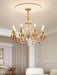 Aureate Amber Crystal Chandelier.