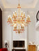Lustre Ambre Doré en Cristal - DWHOME