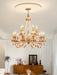 Aureate Amber Crystal Chandelier.