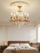 Aureate Amber Crystal Chandelier.