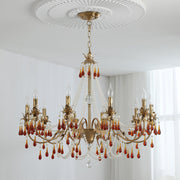 Aureate Amber Crystal Chandelier-DWHOME