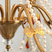Lustre Ambre Doré en Cristal - DWHOME