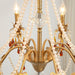 Aureate Amber Crystal Chandelier.