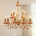 Aureate Amber Crystal Chandelier.