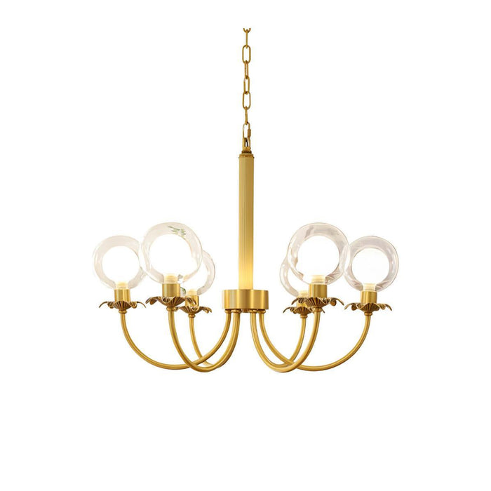 Aureate Radiance Glass Chandelier - DWHOME