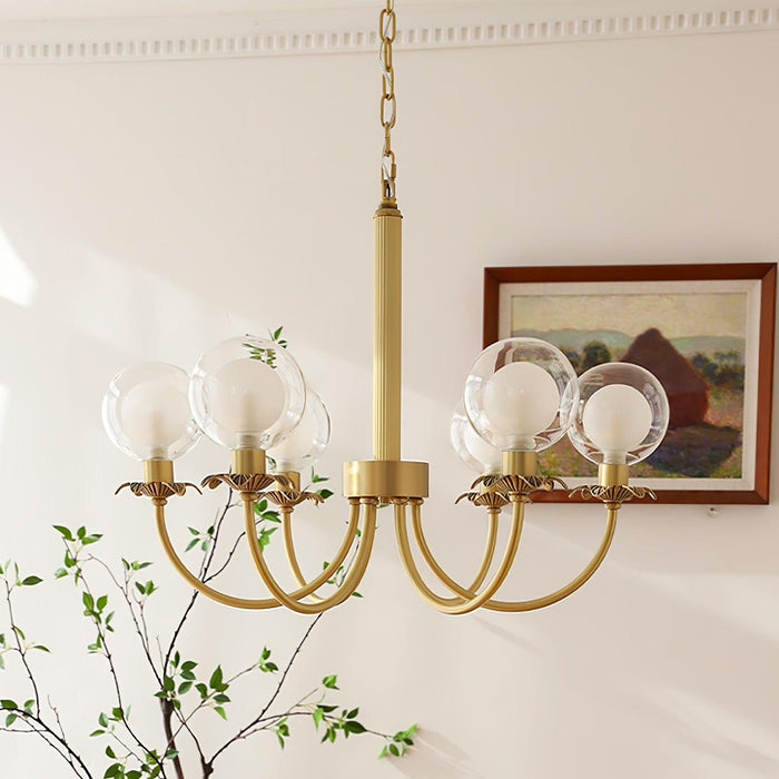 Aureate Radiance Glass Chandelier - DWHOME