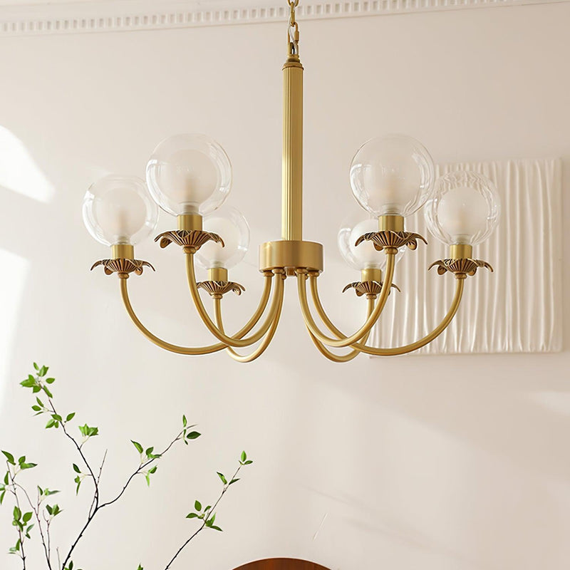 Aureate Radiance Glass Chandelier-DWHOME