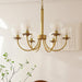 Aureate Radiance Glass Chandelier - DWHOME