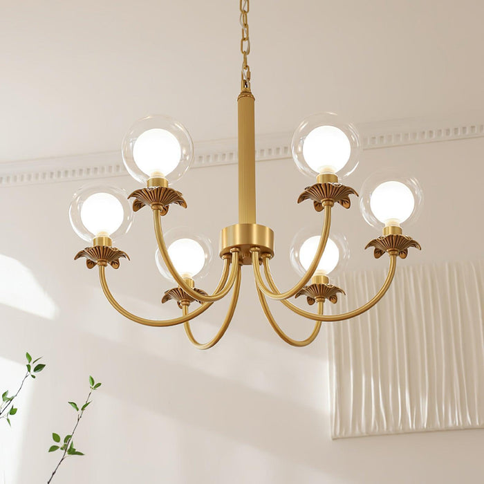 Aureate Radiance Glass Chandelier - DWHOME