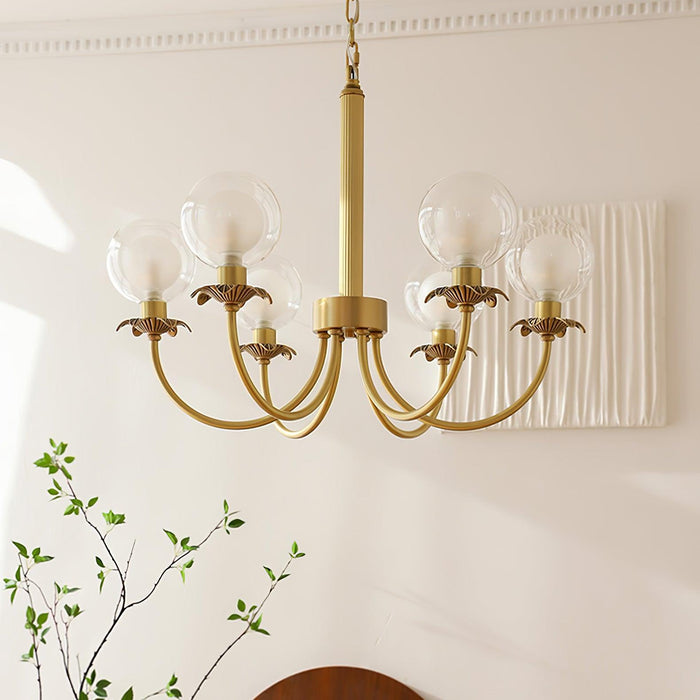 Aureate Radiance Glass Chandelier - DWHOME