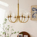 Aureate Radiance Glass Chandelier - DWHOME