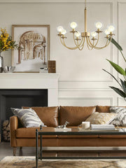 Aureate Radiance Glass Chandelier-DWHOME