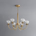 Aureate Radiance Glass Chandelier - DWHOME