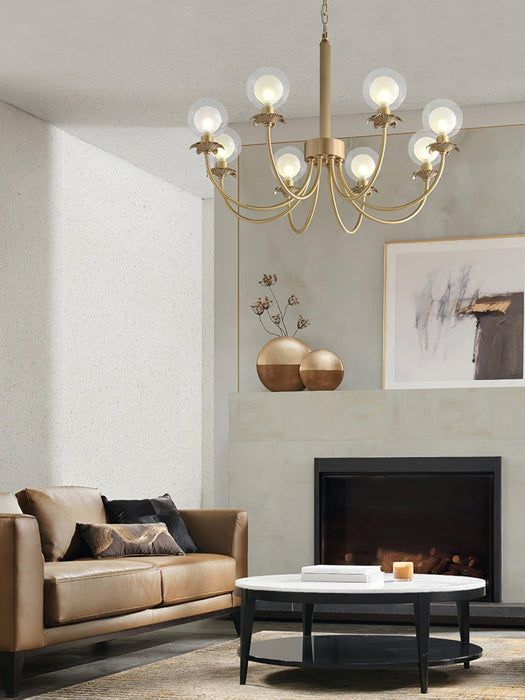 Aureate Radiance Glass Chandelier - DWHOME