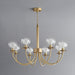 Aureate Radiance Glass Chandelier - DWHOME