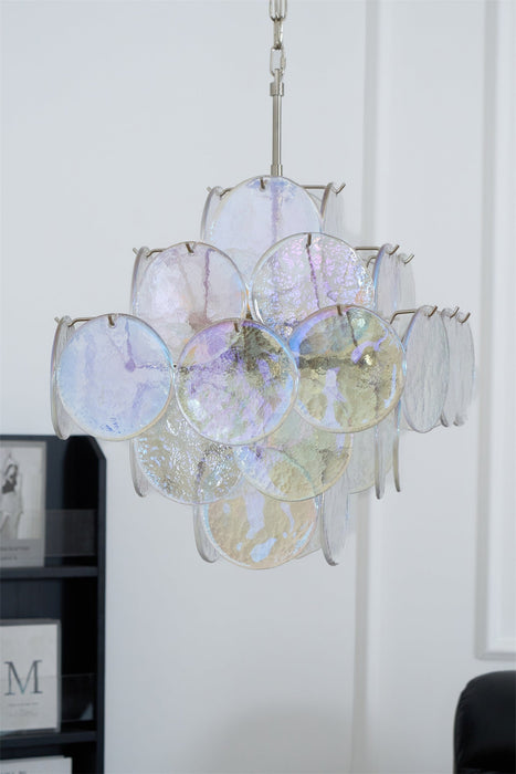 Aurelia Iridescent Murano Chandelier-DWHOME