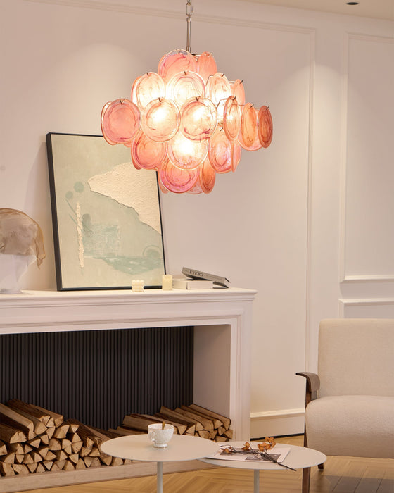 Aurelia Pink Murano Glass Chandelier-DWHOME