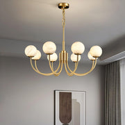 Aurelian Alabaster Globe Chandelier-DWHOME