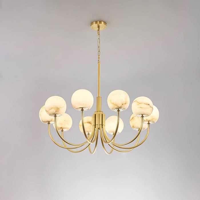 Aurelian Alabaster Globe Chandelier - DWHOME