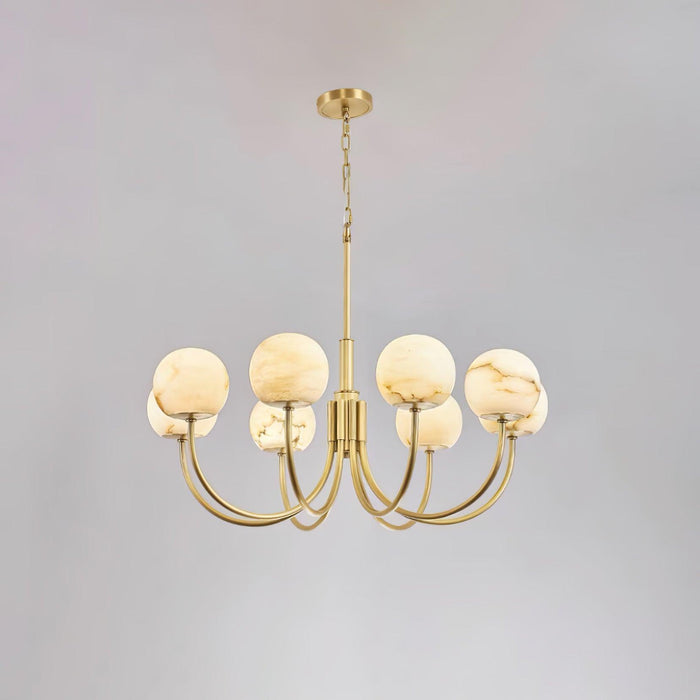 Aurelian Alabaster Globe Chandelier - DWHOME