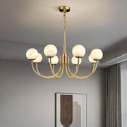 Aurelian Alabaster Globe Chandelier-DWHOME
