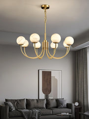 Aurelian Alabaster Globe Chandelier-DWHOME
