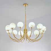 Aurelian Alabaster Globe Chandelier-DWHOME
