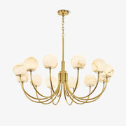 Aurelian Alabaster Globe Chandelier-DWHOME