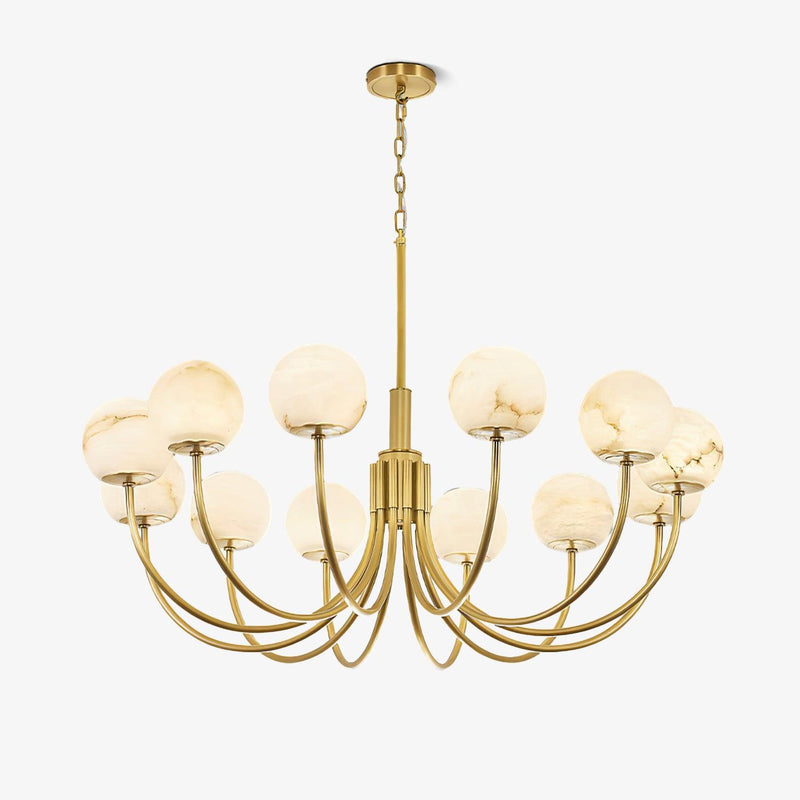 Aurelian Alabaster Globe Chandelier-DWHOME