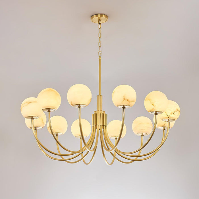 Aurelian Alabaster Globe Chandelier - DWHOME