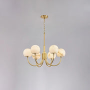 Aurelian Alabaster Globe Chandelier-DWHOME
