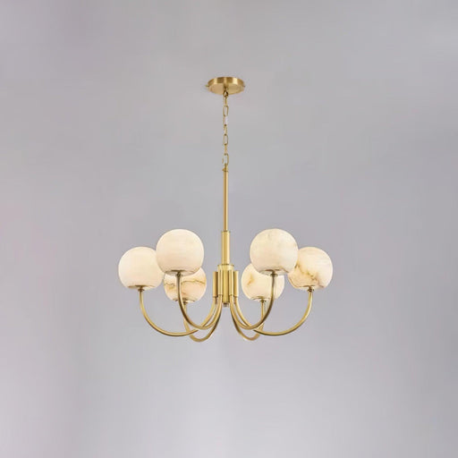 Aurelian Alabaster Globe Chandelier-DWHOME