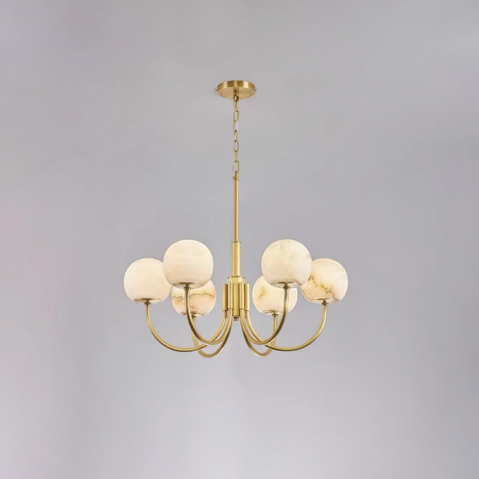 Aurelian Alabaster Globe Chandelier - DWHOME