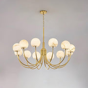 Aurelian Alabaster Globe Chandelier-DWHOME