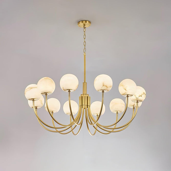 Aurelian Alabaster Globe Chandelier - DWHOME